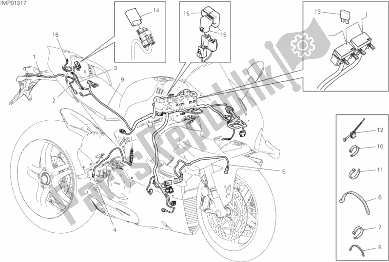 Toutes les pièces pour le Système électrique Du Véhicule du Ducati Superbike Superleggera V4 998 2020